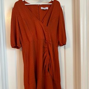 Emma & Michele Rust Midi Dress